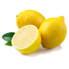 Fresh Organic Lemon, 4 Pcs